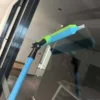 Multi-surface use of squeegee kit on tinted glass, car paint, TV screens, and blinds