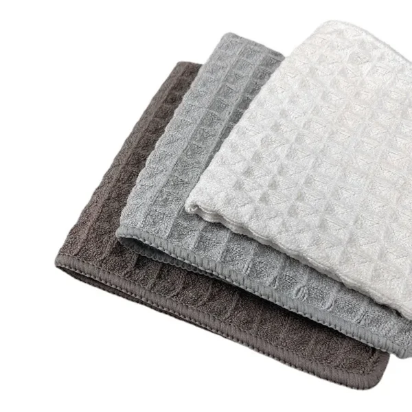 Brown gray,white color barista towels, perfect for coffee bar and kitchen cleaning
