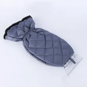 Quilted waterproof ice scraper mitt with 190T nylon shell, for cars and SUVs