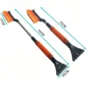 telescopic-handle-22-to-28-inches-closeup Close-up of telescopic handle extending from 22" to 28" on car snow brush