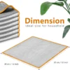 Close-up of thick 320GSM microfiber fabric, high absorbency and durability