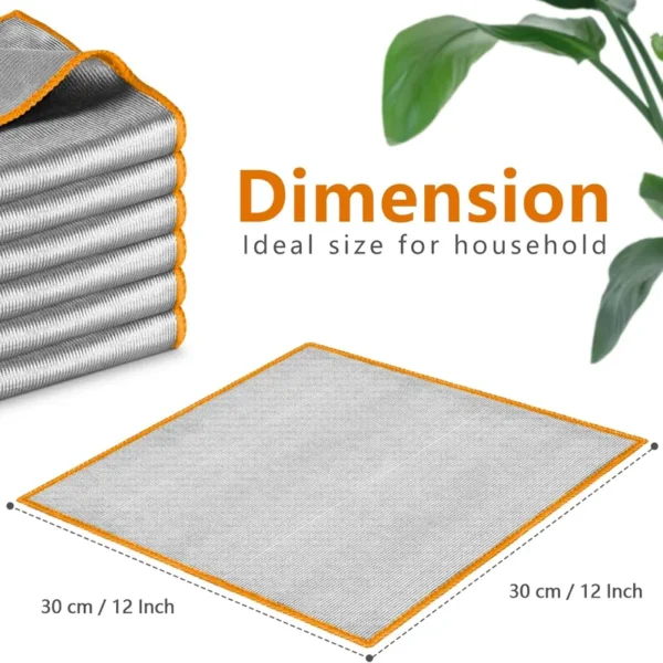 Close-up of thick 320GSM microfiber fabric, high absorbency and durability
