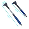 two-size-options-fixed-40cm-extendable-46-62cm Soft Rubber Blade Ice Scraper - 2 Sizes Available (Fixed/Extendable), No-Scratch, Comfort Grip