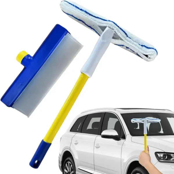 30cm window squeegee with built-in water reservoir, prevents drips and water marks